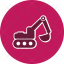 پیش‌نمایش فایل excavator-12 از پک حمل‌ونقل، گلیف دایره‌ای