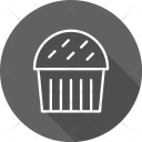 پیش‌نمایش فایل cupcake-23 از پک سایه‌دار خطی دایره‌ای غذا