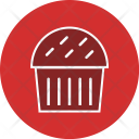 پیش‌نمایش فایل cupcake-30 از پک غذا، گلیف دایره‌ای