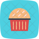 پیش‌نمایش فایل cupcake-31 از پک غذا، تخت با پس‌زمینه منحنی