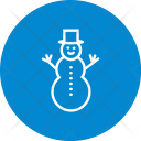 پیش‌نمایش فایل snowman-33 از پک آب‌وهوا، خطی دایره‌ای
