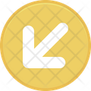 پیش‌نمایش فایل circle-arrow-down-left-9616608 از پک پیکان‌ها #2