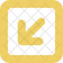 پیش‌نمایش فایل square-arrow-down-left-9616581 از پک پیکان‌ها #2