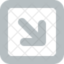 پیش‌نمایش فایل square-arrow-down-right-9616582 از پک پیکان‌ها #2
