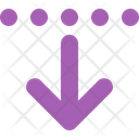 پیش‌نمایش فایل arrow-down-from-dotted-line-9616454 از پک پیکان‌ها #1