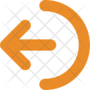 پیش‌نمایش فایل arrow-left-from-arc-9616474 از پک پیکان‌ها #1