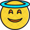پیش‌نمایش فایل smiling-face-with-halo-1806956 از پک صورتک خندان