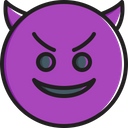 پیش‌نمایش فایل smiling-face-with-horns-1806917 از پک صورتک خندان