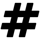 پیش‌نمایش فایل hashtag-tag-programming-language-connect از پک فونت آسام
