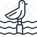 پیش‌نمایش فایل seagull-1607533 از پک آیکون های وکتوری خطی فصل تابستان
