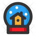 پیش‌نمایش فایل christmas-decoration-holiday-snow-globe-house از پک کریسمس مینیمال