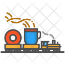 پیش‌نمایش فایل design-train-donut-coffee-cup-breakfast از پک دنیای کوچک بزرگ