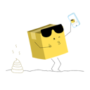 پیش‌نمایش فایل delivery-box-taking-selfie-4539035 از پک IBox - بسته سرویس تحویل