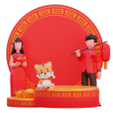 پیش‌نمایش فایل chinese-characters-celebrating-new-year-4816559 از پک سال نو چینی