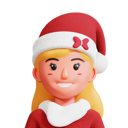 پیش‌نمایش فایل santa-girl-7124176 از پک کریسمس