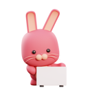 پیش‌نمایش فایل bunny-holding-placard-4769054 از پک حیوانات