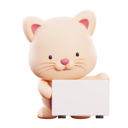 پیش‌نمایش فایل cat-holding-placard-4769104 از پک حیوانات
