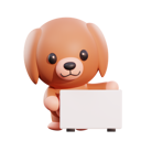 پیش‌نمایش فایل dog-holding-placard-4769117 از پک حیوانات