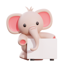 پیش‌نمایش فایل elephant-holding-placard-4769039 از پک حیوانات