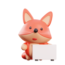 پیش‌نمایش فایل fox-holding-placard-4769112 از پک حیوانات