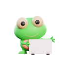 پیش‌نمایش فایل frog-holding-placard-4769092 از پک حیوانات