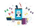 پیش‌نمایش فایل send-email-through-mobile-phone-6506148 از پک بازاریابی مالی