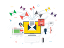 پیش‌نمایش فایل sending-business-marketing-email-6506147 از پک بازاریابی مالی