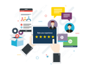 پیش‌نمایش فایل social-media-rating-6506153 از پک بازاریابی مالی