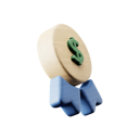 پیش‌نمایش فایل dollar-ribbon-badge-6854046 از پک کسب و کار