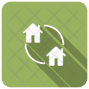 پیش‌نمایش فایل exchange-home-2 از پک مجموعه 4 سایه گرد مربع تخت املاک