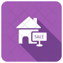 پیش‌نمایش فایل home-for-sale-5 از پک مجموعه 4 سایه گرد مربع تخت املاک