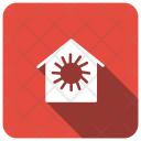 پیش‌نمایش فایل solar-home-1 از پک مجموعه 4 سایه گرد مربع تخت املاک