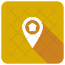 پیش‌نمایش فایل home-location-13 از پک مجموعه 5 سایه گرد مربع تخت املاک