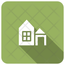 پیش‌نمایش فایل house-1188 از پک مجموعه 5 سایه گرد مربع تخت املاک