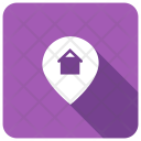 پیش‌نمایش فایل house-location-9 از پک مجموعه 5 سایه گرد مربع تخت املاک