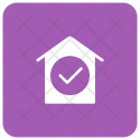 پیش‌نمایش فایل approve-home از پک مربع گرد گلیف های املاک