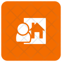 پیش‌نمایش فایل home-agent از پک مربع گرد گلیف های املاک