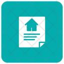 پیش‌نمایش فایل home-document-17 از پک مربع گرد گلیف های املاک