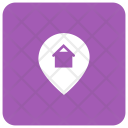 پیش‌نمایش فایل house-location-10 از پک مربع گرد گلیف های املاک