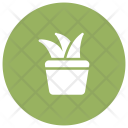 پیش‌نمایش فایل grass-pot از پک طبیعت و محیط زیست گلیف دایره
