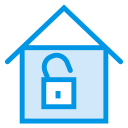 پیش‌نمایش فایل unlock-home-5 از پک آیکون های بامزه املاک