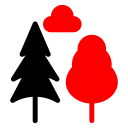 پیش‌نمایش فایل tree-698 از پک طبیعت و محیط زیست قرمز مشکی