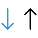 پیش‌نمایش فایل direction-arrow-5 از پک طبیعت و محیط زیست آبی مشکی