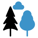 پیش‌نمایش فایل tree-702 از پک طبیعت و محیط زیست آبی مشکی