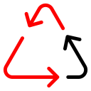 پیش‌نمایش فایل recycle-289 از پک طبیعت و محیط زیست قرمز مشکی