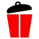 پیش‌نمایش فایل recycle-bin-20 از پک طبیعت و محیط زیست قرمز مشکی