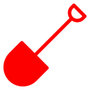 پیش‌نمایش فایل shovel-393 از پک طبیعت و محیط زیست قرمز مشکی