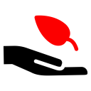 پیش‌نمایش فایل save-leaf از پک طبیعت و محیط زیست قرمز مشکی