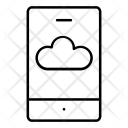 پیش‌نمایش فایل mobile-cloud از پک آیکون های خطی گجت ها