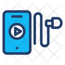 پیش‌نمایش فایل music-player-145 از پک آیکون های خطی رنگی گجت ها